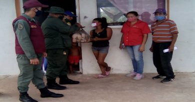 Familias de 24 Bases de Misiones de Monagas recibieron alimentos