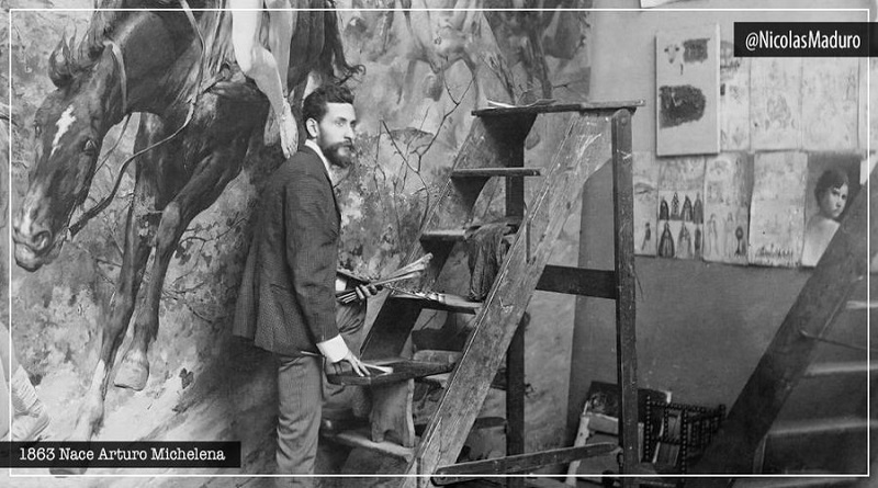 Venezolanos rinden tributo al pintor Arturo Michelena por su aporte a la construcción de la memoria histórica del pueblo