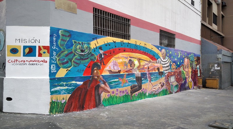 Colectivo Artístico Cabré culmina mural en Caracas homenaje a Aquiles Nazoa