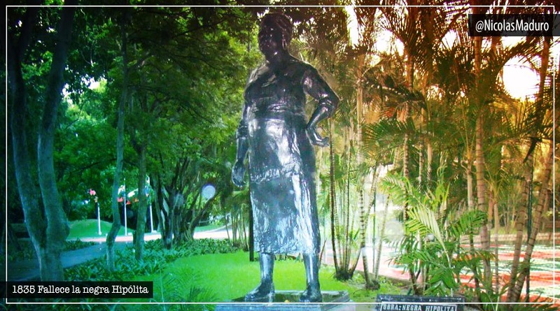 Venezuela conmemora 185 años de siembra de la segunda madre del Libertador la Negra Hipólita