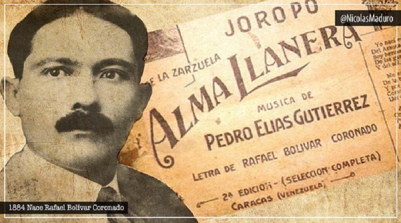 Venezuela celebra los 136 años del natalicio de Rafael Bolívar Coronado compositor del Alma Llanera