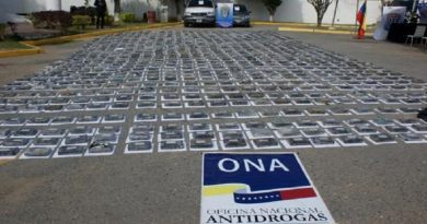 ONA: Venezuela está por encima de un 25% en las incautaciones de droga a pesar de la pandemia de la Covid-19