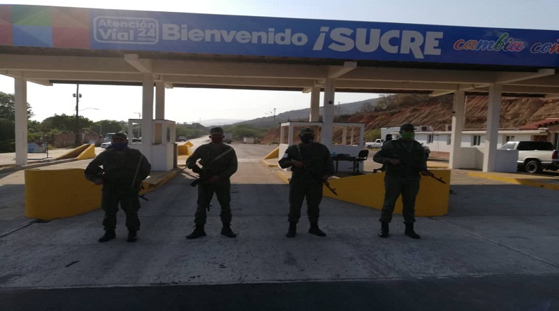 Activados 52 puntos de bloqueos para dar cumplimiento a la cuarentena radical en estado Sucre