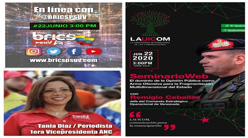 Jefe de CEOFANB dictará seminario web “Dominio de la opinión pública como arma para la fragmentación del Estado”