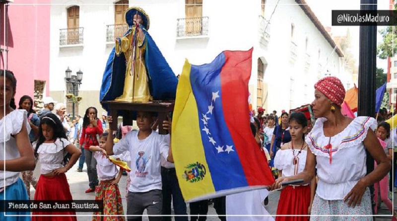 Venezuela celebra repique de Tambores de San Juan Bautista