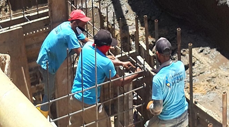 Ejecutan trabajos estructurales en la avenida Los Haticos en Maracaibo