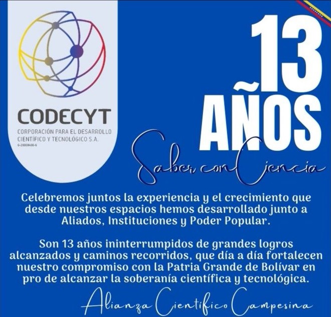 Codecyt y Fidetel arriban a nuevos aniversarios respaldando la Ciencia y Tecnología en Venezuela