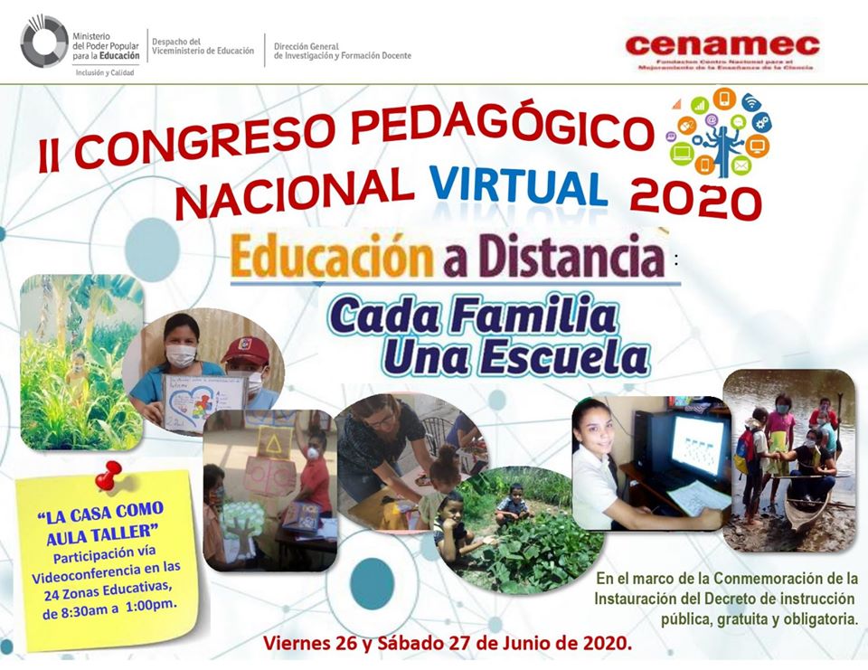 Todo listo para el II congreso Pedagógico virtual a realizarse el próximo 26 y 27 de junio