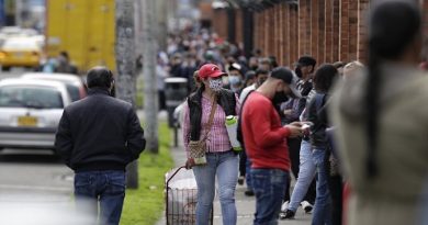 Colombia reporta 8.934 contagios por COVID-19 y 259 fallecidos en las últimas 24 horas