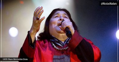 Venezuela rinde homenaje a "La Voz de América Latina" Mercedes Sosa a 85 años de su natalicio