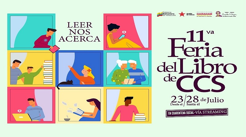 Del 23 al 28 de julio realizarán 11va Feria del Libro de Caracas vía Streaming