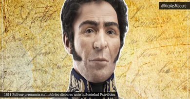 Se conmemoran 209 años del discurso histórico de Bolívar ante la Sociedad Patriótica