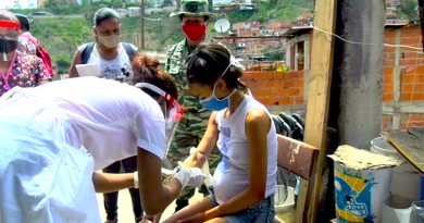 Más de 8 mil estudiantes de la Universidad de las Ciencias de la Salud "Hugo Chávez Frías" realizan abordaje casa por casa para despistaje de Covid-19