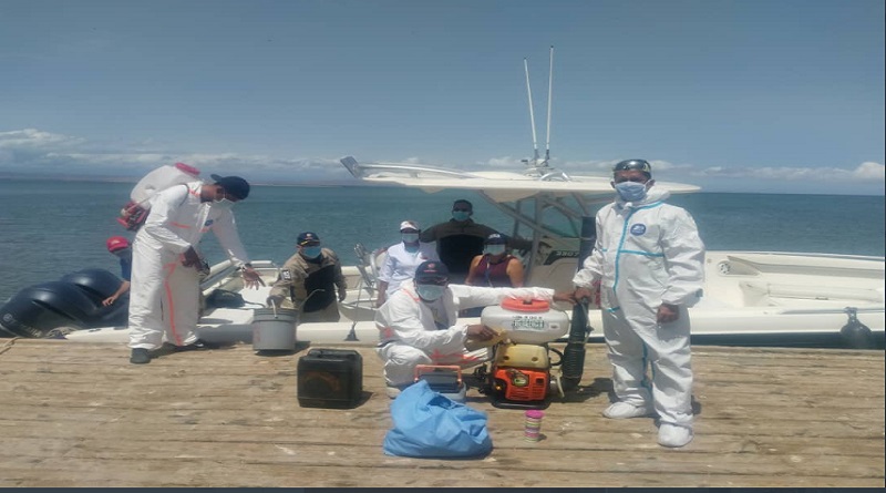 Gobierno Bolivariano realiza jornada de desinfección en Isla de Coche