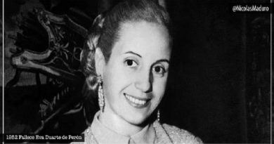 Presidente Nicolás Maduro recordó siembra de la lideresa argentina Eva Perón
