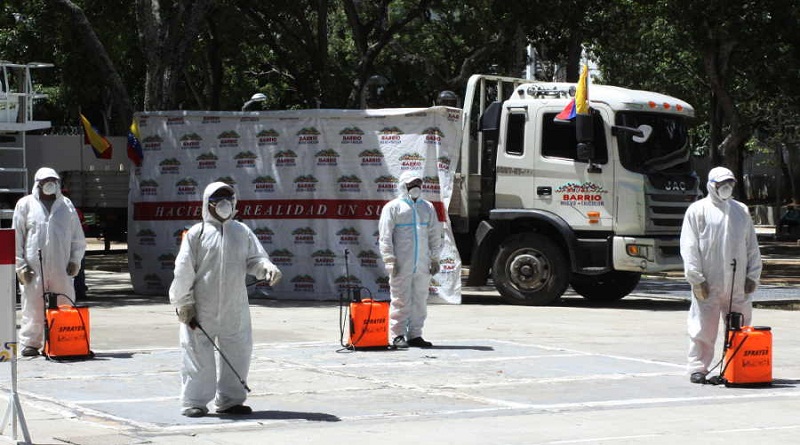 Realizan jornada de desinfección en el centro penitenciario INOF en los Teques