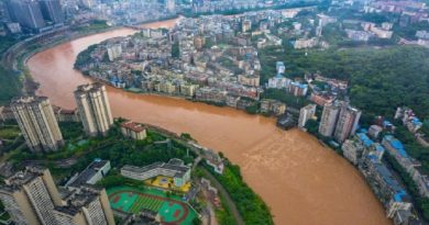 Intensas lluvias renuevan la alerta azul en China
