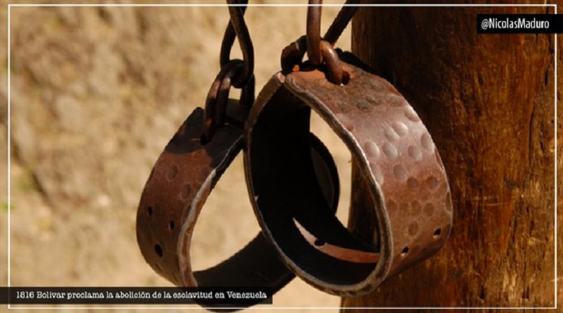 A 204 años de la proclama de la Abolición de la esclavitud Venezuela reitera la construcción de una humanidad libre