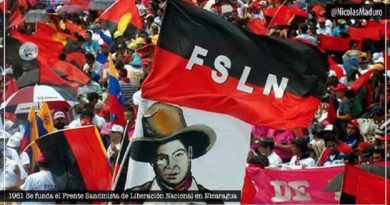 Jefe de Estado saludó al FSLN organización política que ha llevado en alto por décadas los ideales del pueblo de Sandino