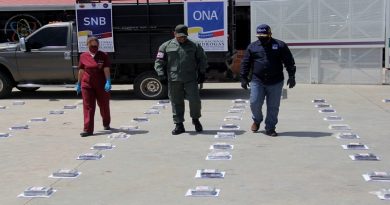ONA: Venezuela ha logrado incautar en lo que va de año más de 12 toneladas de drogas
