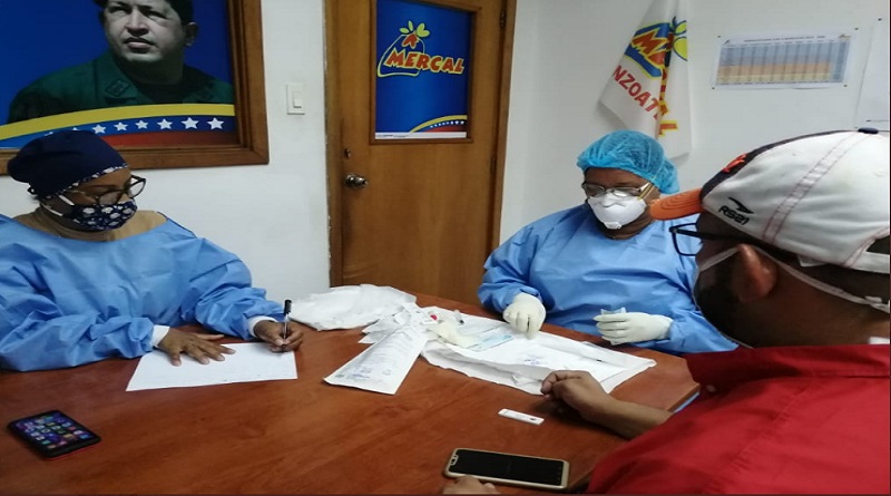 Amazonas | Realizan tercera jornada de despistaje de la Covid-19 a trabajadores de Mercal