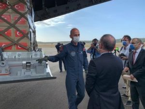 Cargamento con Asistencia Técnica Humanitaria enviado por Turquía
