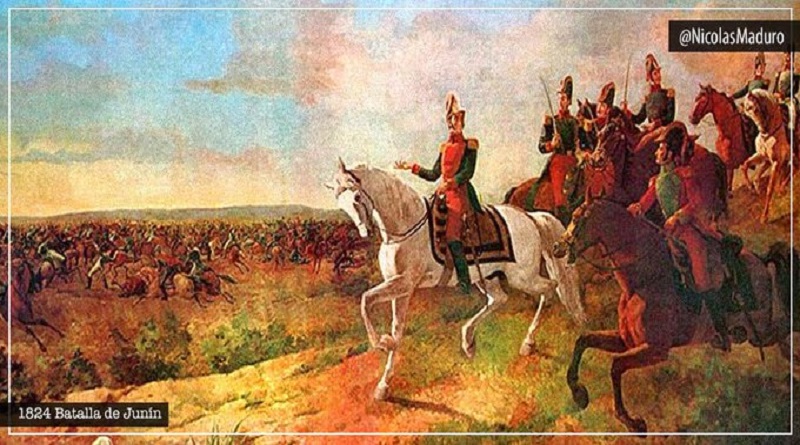 Pueblos de la Patria Grande celebran 196 años de la Batalla de Junín