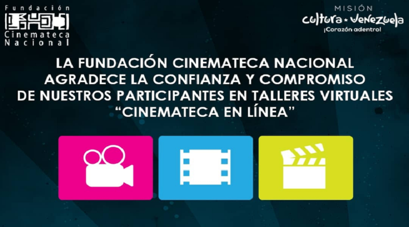 "Cinemateca en Línea" abre inscripción para segunda fase formativa de talleres