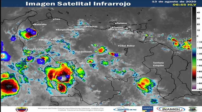 Continuarán las precipitaciones en gran parte del territorio venezolano