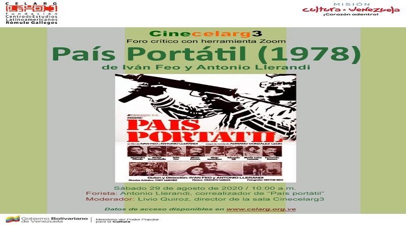 Sala Cine Celarg 3 presenta el video-foro “País portátil”
