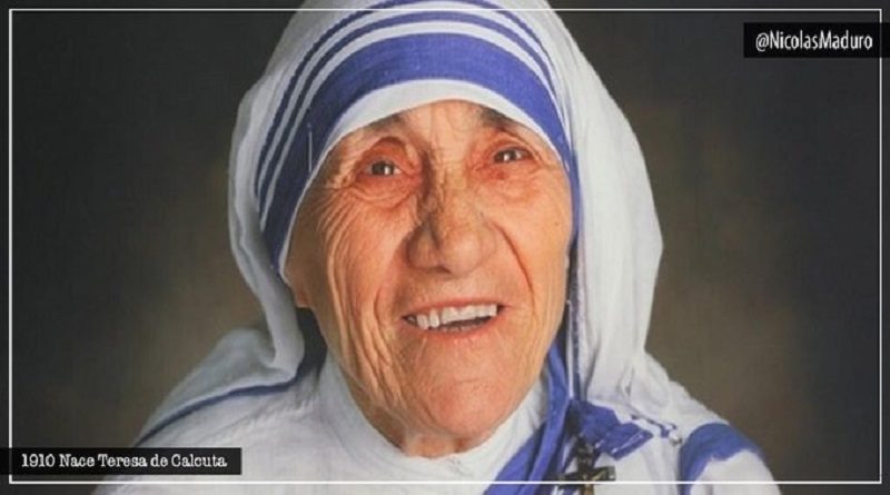 Venezuela celebra 110 años del natalicio de Santa Madre Teresa de Calcuta a quien oramos para librar la batalla por la vida