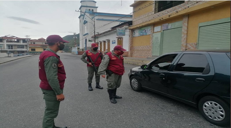 GNB supervisa cumplimiento de cuarentena radical reforzada en Trujillo