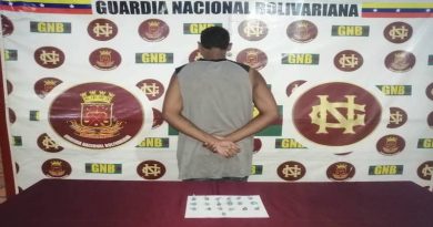 GNB capturó a dos ciudadanos por microtráfico de drogas en la población de San Félix estado Bolívar