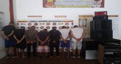 GNB aprehendió a siete ciudadanos por participar en una fiesta durante Estado de Alarma en el estado Bolívar