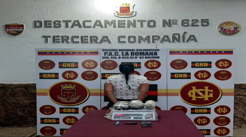 GNB captura a ciudadana con 02 kilogramos de Súper Marihuana en el estado Bolívar