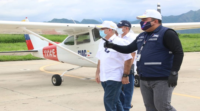 Autoridades nacionales inspeccionan Centro de Instrucción de Aeronáutica Civil mayor (AV) Miguel Rodríguez