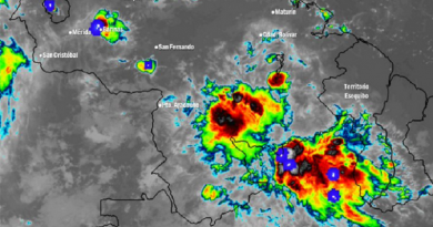 Inameh | Continúan precipitaciones en varias regiones del territorio nacional