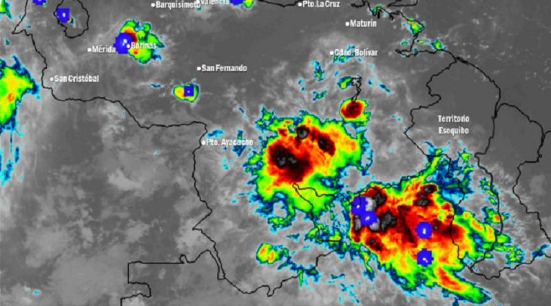 Inameh | Continúan precipitaciones en varias regiones del territorio nacional
