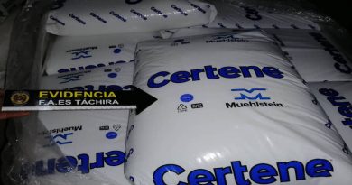 Incautados más de 260 bultos de polietileno en el estado Táchira