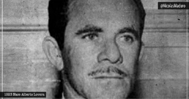 Venezuela conmemoró los 97 años del líder Alberto Lovera militante que luchó por la justicia social de la patria