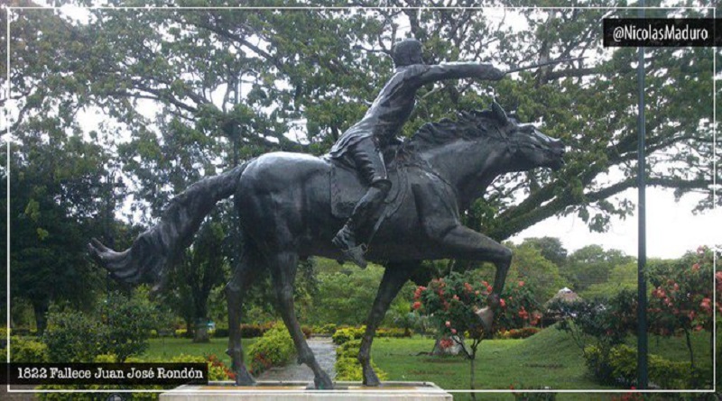 Jefe de Estado conmemoró os 198 años de la siembra de uno de los héroes más aguerridos de nuestra historia Coronel Juan José Rondón