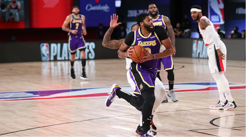 Lakers de Los Ángeles superan 116-108 a Portland y lideran la serie de playoff
