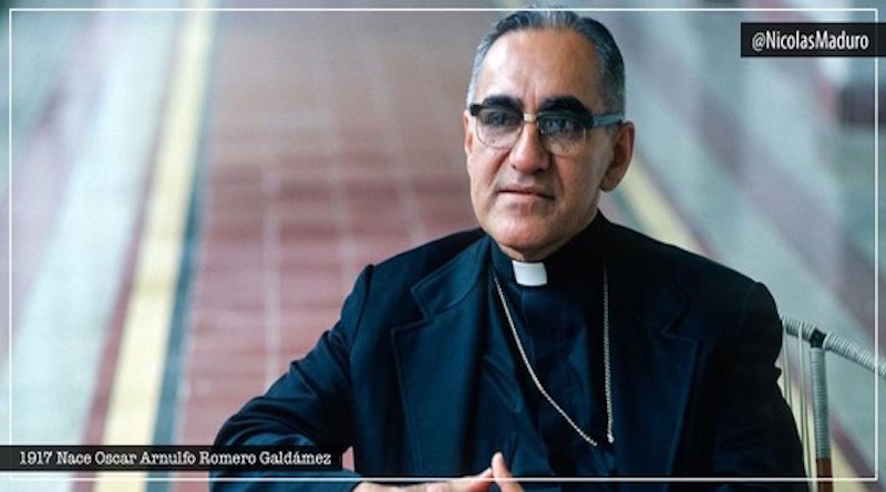 Venezuela celebra 103 años del natalicio del monseñor Óscar Arnulfo Romero