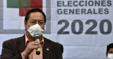 El candidato presidencial por el Movimiento al Socialismo (MAS), Luis Arce, en La Paz (capital boliviana), 2 de junio de 2020. (Foto: AFP)