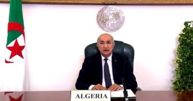 Argelia ratifica respaldo a causa palestina en la ONU