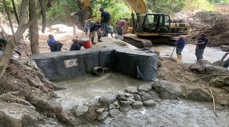 Avanzan en la reconstrucción del dique-toma del río El Limón para el suministro de agua a varias comunidades afectadas en Aragua
