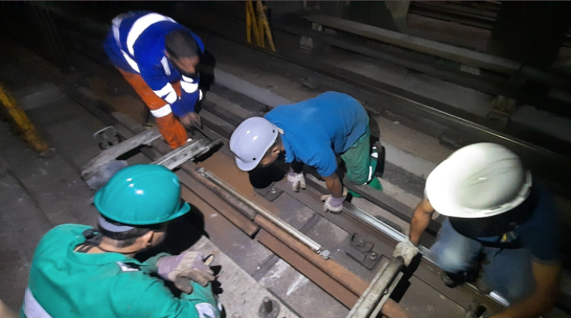 trabajos de rehabilitación zona de transferencia de Propatria
