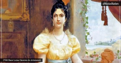 Venezuela celebra 221 años del natalicio de la heroína Luisa Cáceres de Arismendi