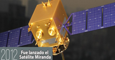 Venezuela celebra 8 años de puesta en órbita del satélite de observación terrestre Francisco de Miranda