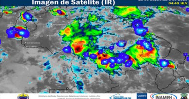 Inameh: Onda Tropical Nº 49 genera nubosidad y lluvias en el país